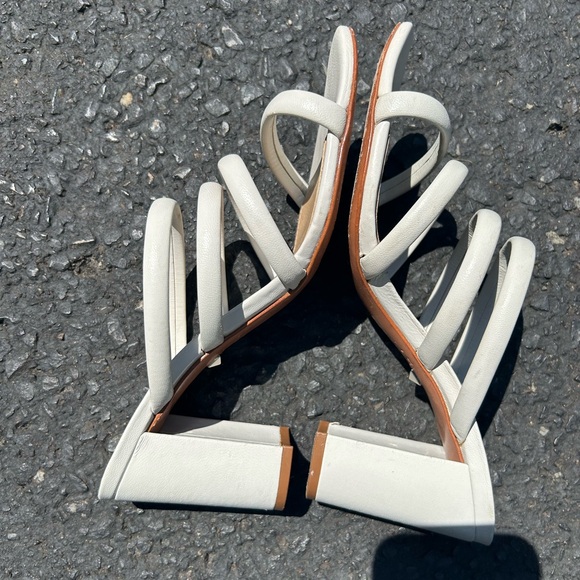 Schutz Strappy Block Heel Summer Sandal - Picture 6 of 15